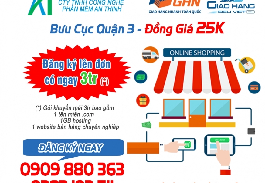 Chương Trình KM Mới: "Đồng Hành Cùng Shop", Tặng Shop 3 Triệu Đồng
