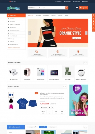 Website Shop Thời trang eMarket 005