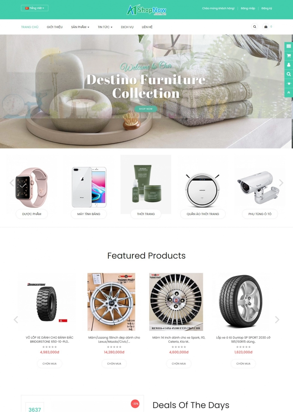 Website Shop Nội Thất eMarket 009