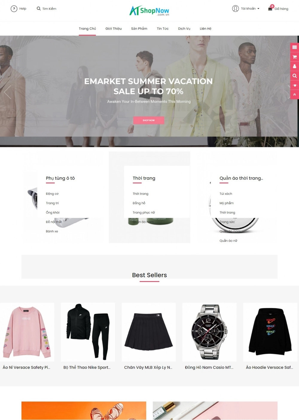 Website Shop Thời trang eMarket 015