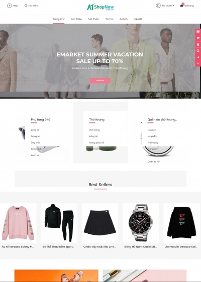 Website Shop Thời trang eMarket 015