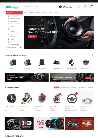 Website Shop bán hàng Monota MN010