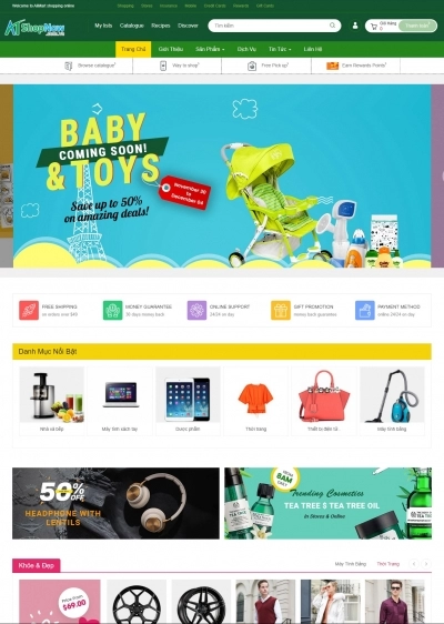 Website Shop bán hàng Alimart A002