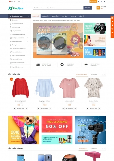 Website Shop bán hàng Bigsale B001