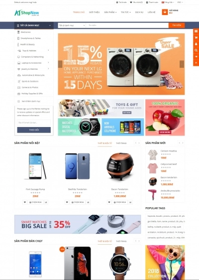 Website Shop bán hàng Bigsale B002