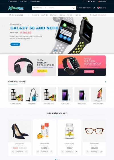 Website Shop bán hàng CitiMart CM001