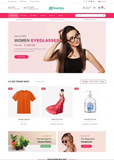 Website Shop bán hàng CitiMart CM002