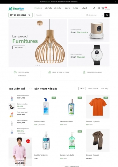 Website Shop bán hàng CitiMart CM005