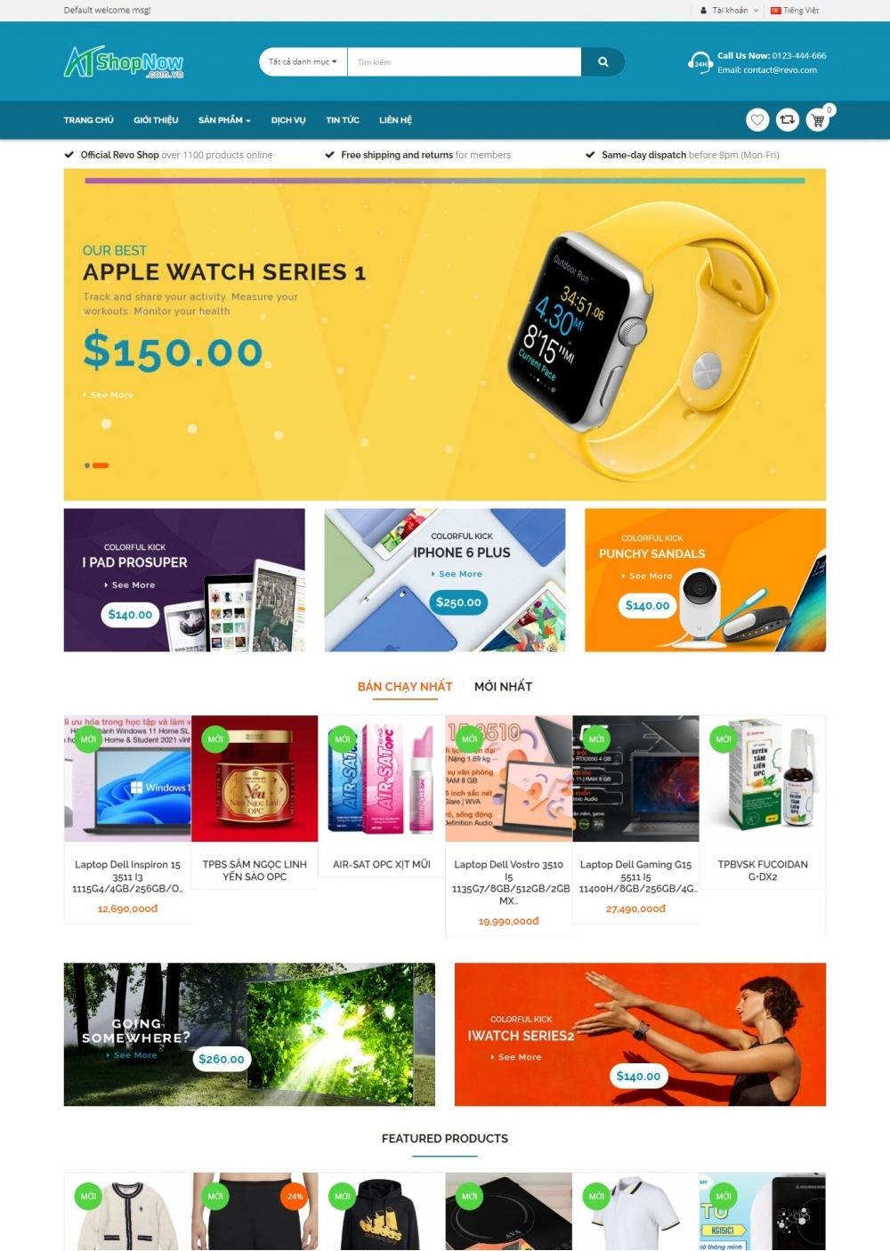 Website Shop bán hàng thời trang R005