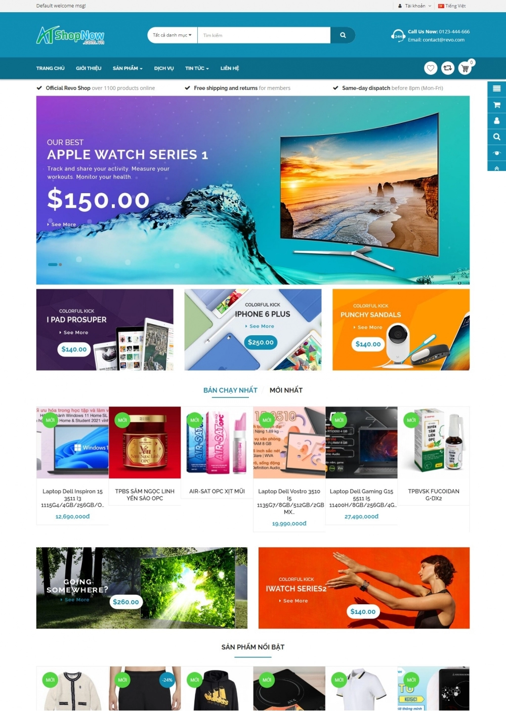 Website Shop bán hàng thời trang R006