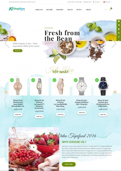 Website Shop bán hàng thời trang R007