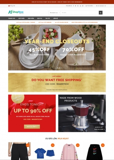 Website Shop bán hàng thời trang R008