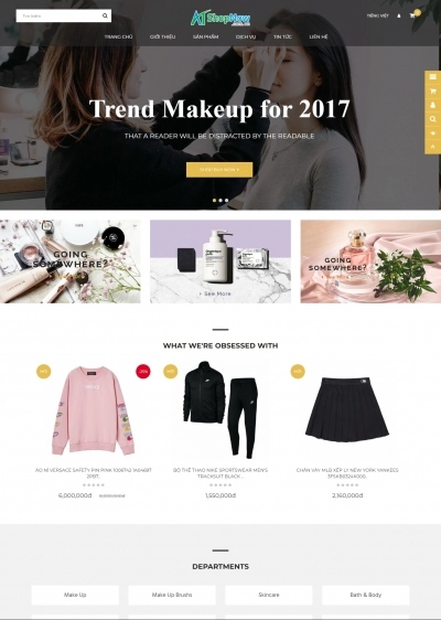 Website Shop bán hàng thời trang R012