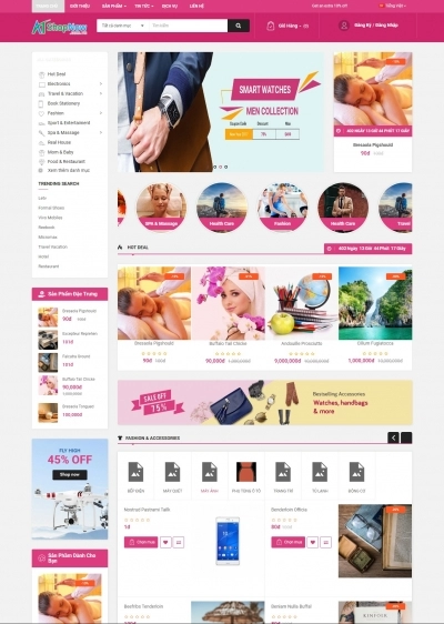 Website Shop bán hàng Topdeal T003
