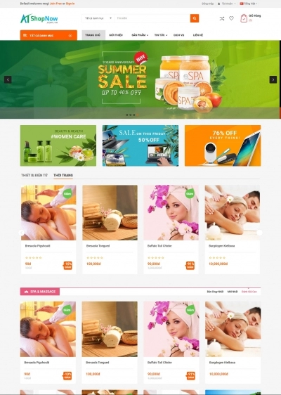 Website Shop bán hàng Topdeal T004