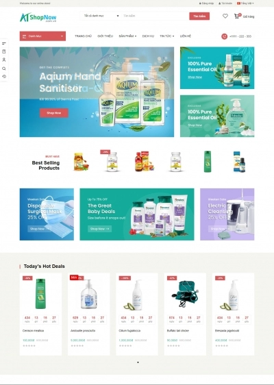 Website Shop Mallon M001