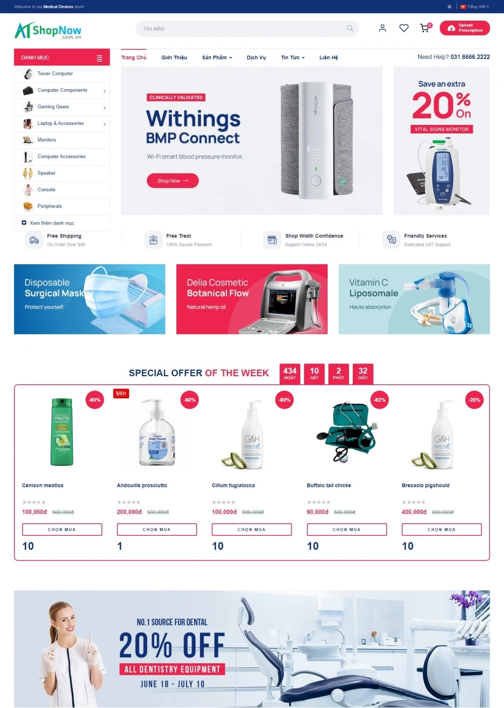 Website Shop Mallon M005