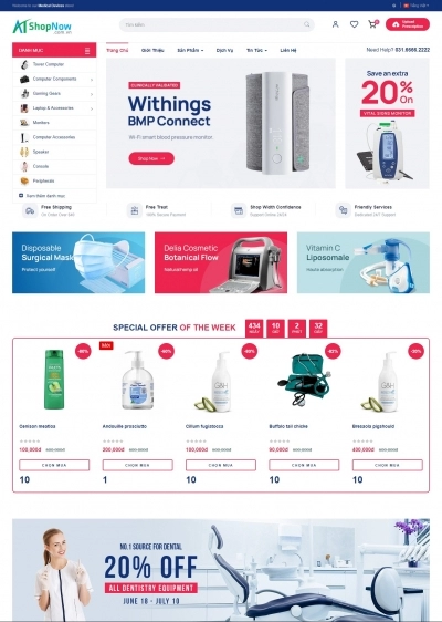 Website Shop Mallon M005