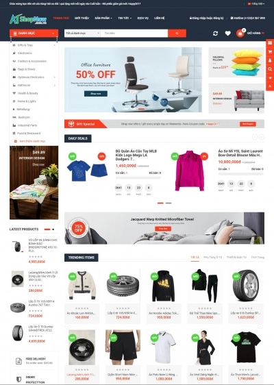 Website Shop Thời trang eMarket 001