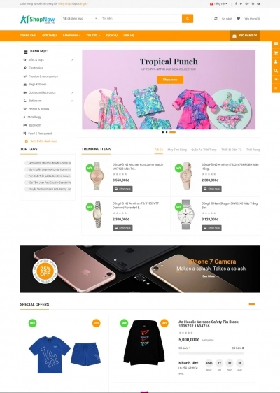 Website Shop Thời trang eMarket 003