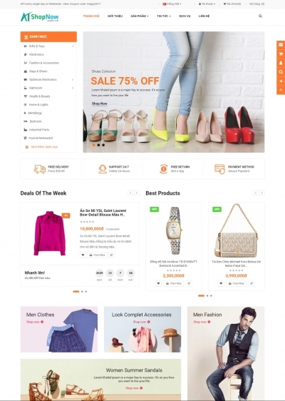 Website Shop Thời trang eMarket 006