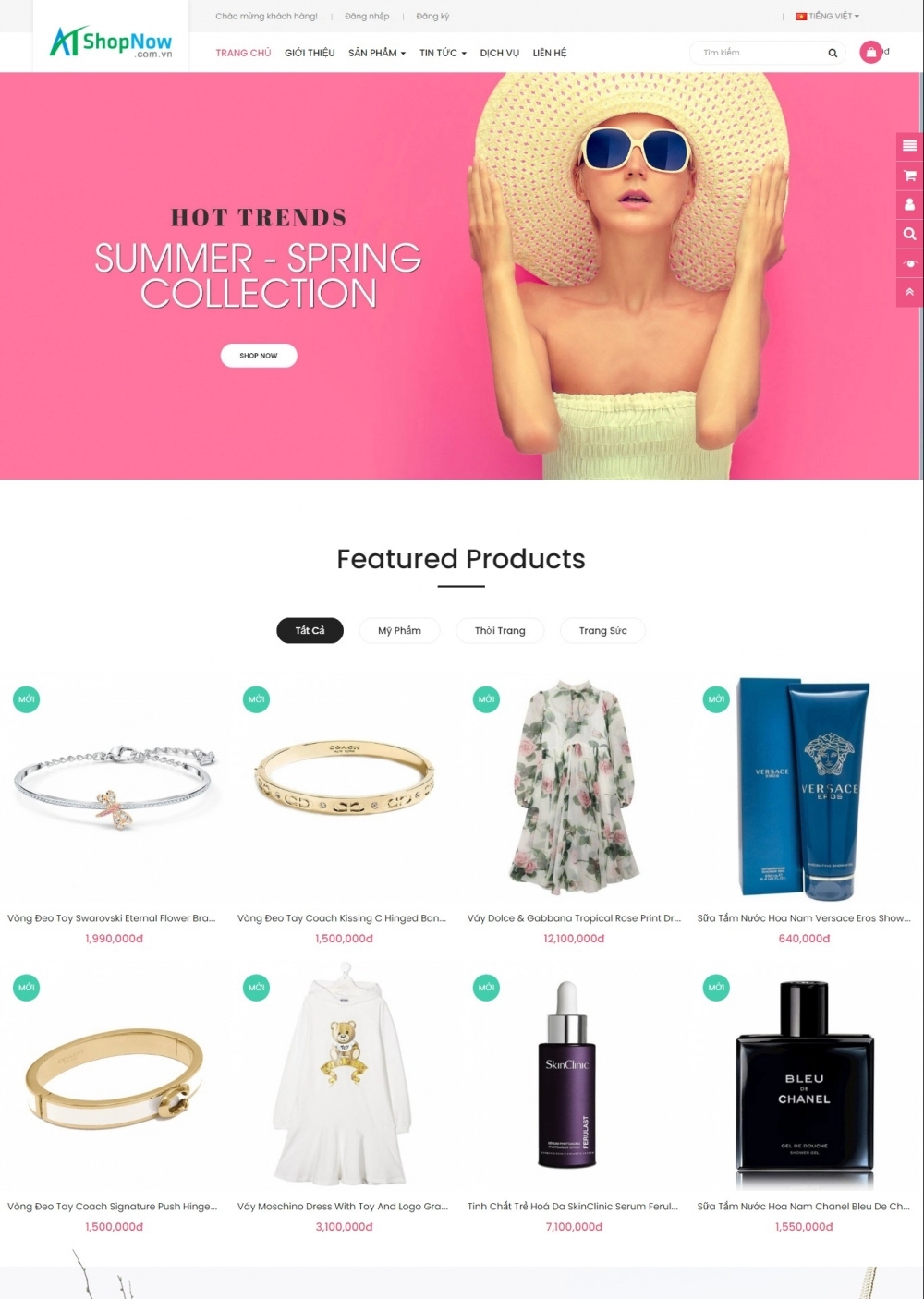 Website Shop Thời trang eMarket 008