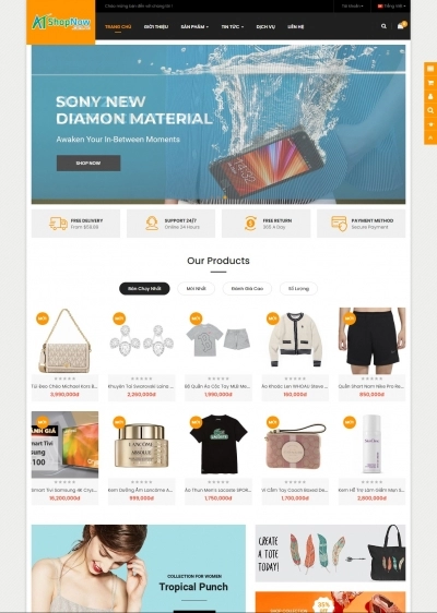 Website Shop Thời trang eMarket 012