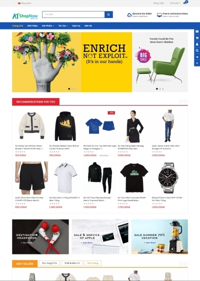 Website Shop Thời trang eMarket 017