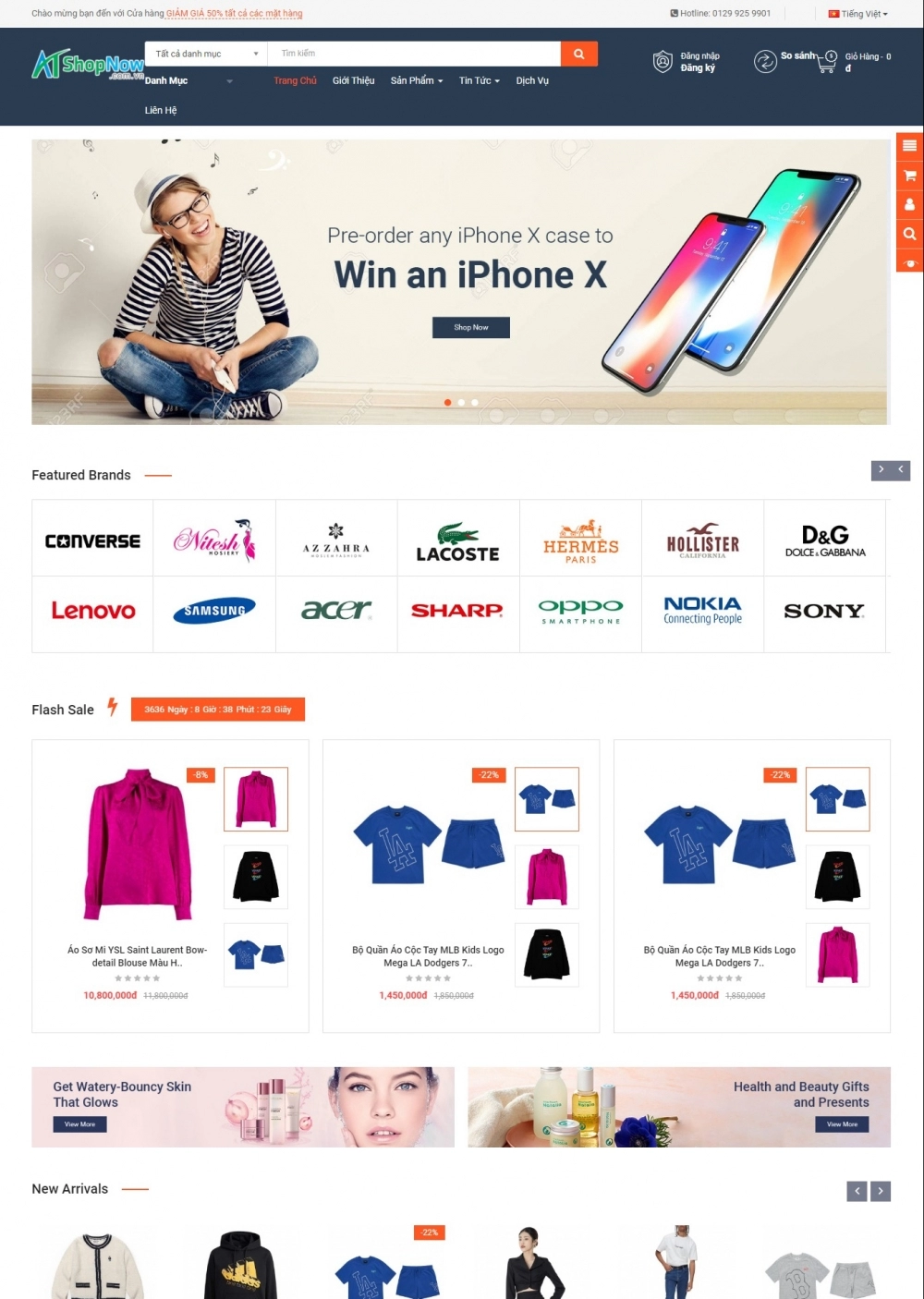 Website Shop Thời trang eMarket 019