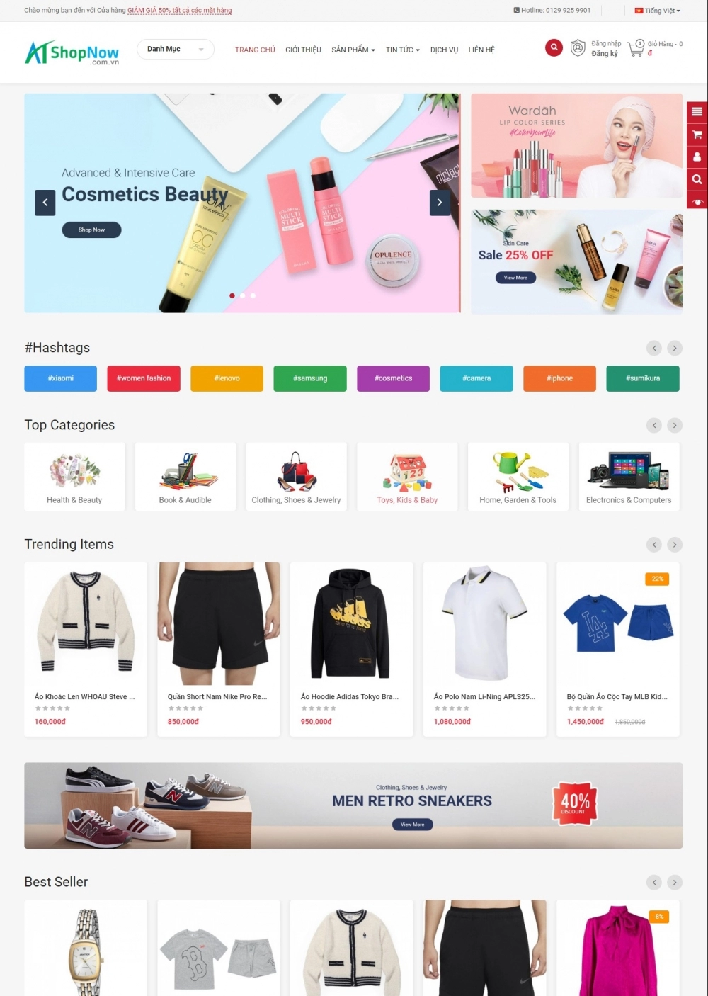 Website Shop Thời trang eMarket 020