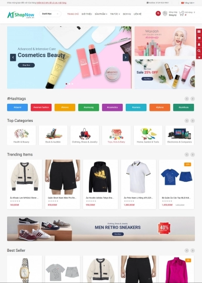 Website Shop Thời trang eMarket 020