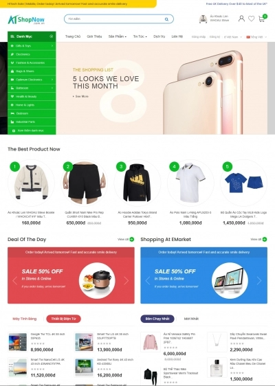 Website Shop Thời trang eMarket 026