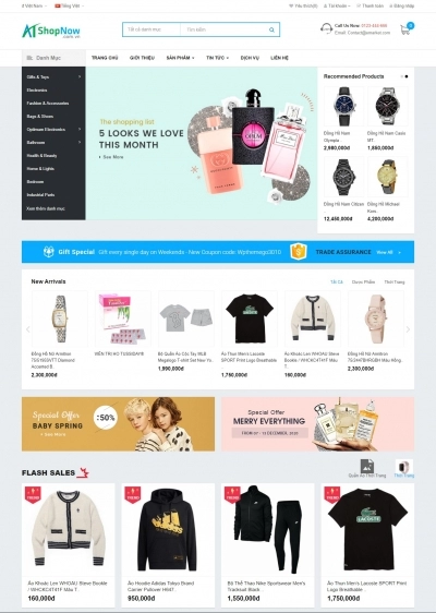 Website Shop Thời trang eMarket 027