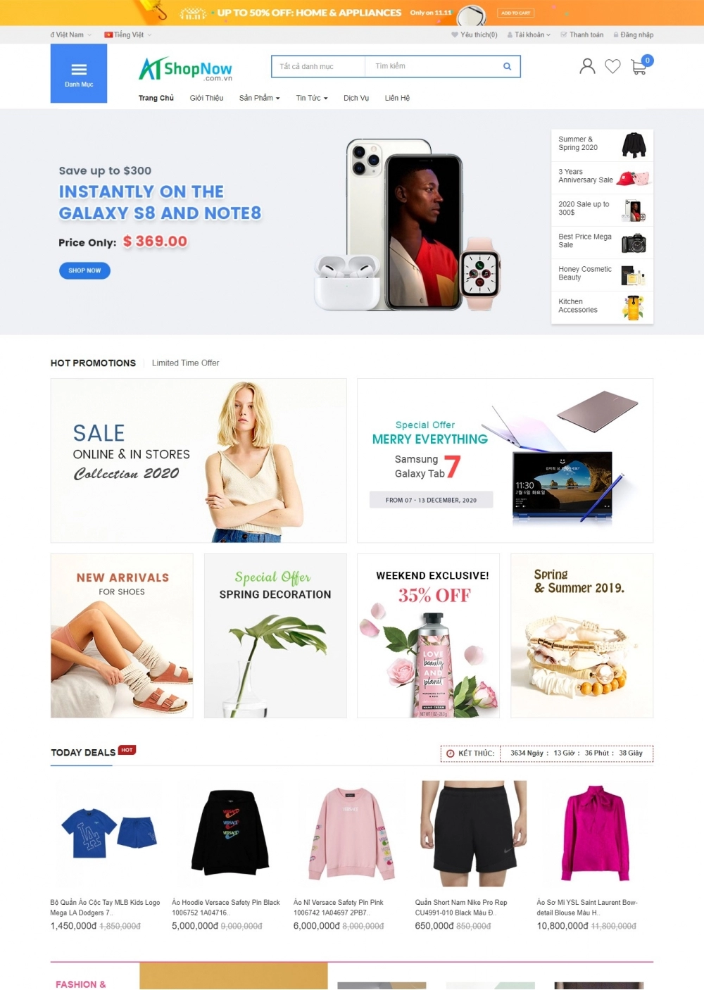 Website Shop Thời trang eMarket 028