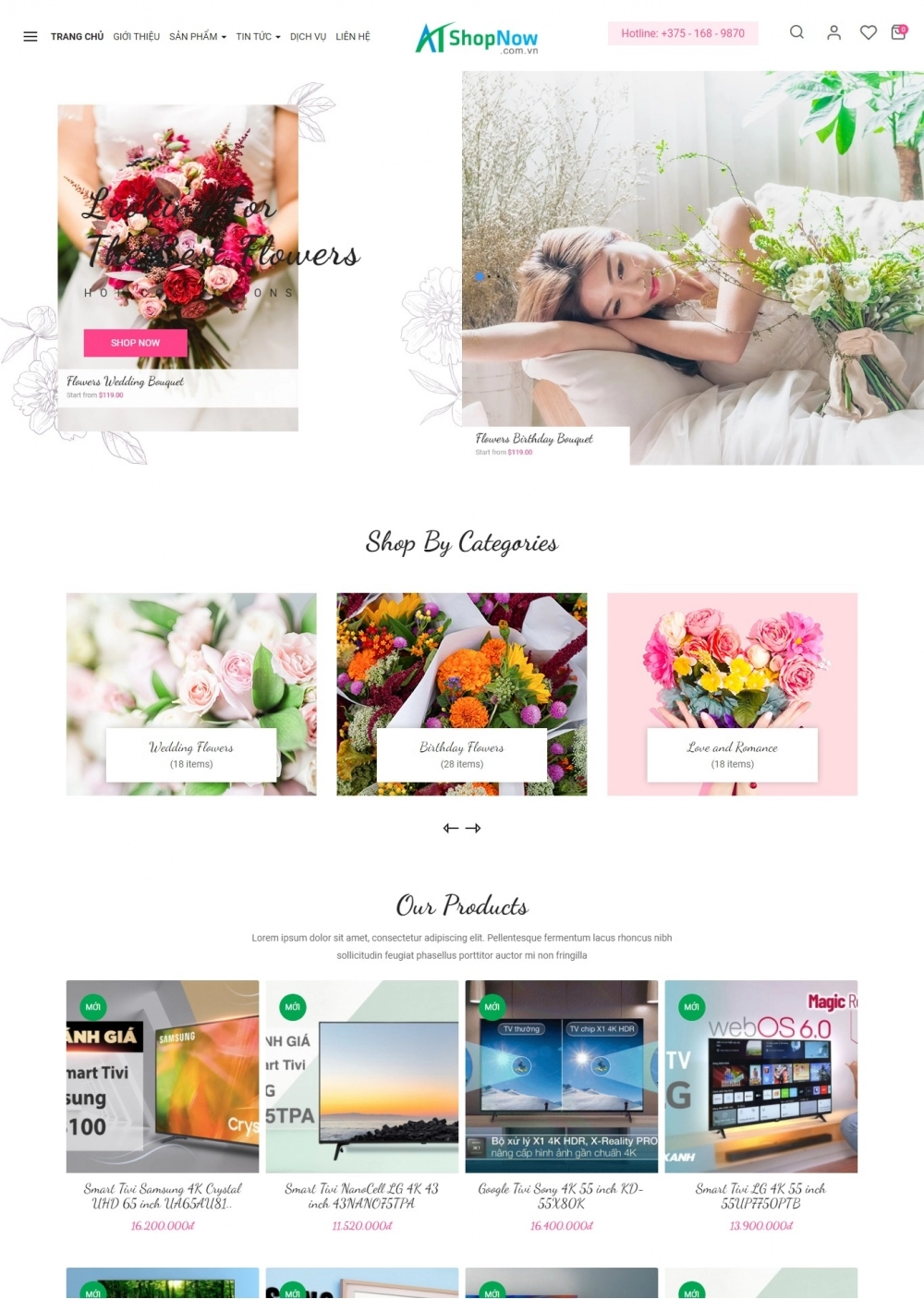 Website Shop Thời trang eMarket 030