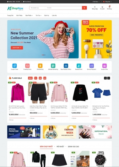 Website Shop Thời trang eMarket 033
