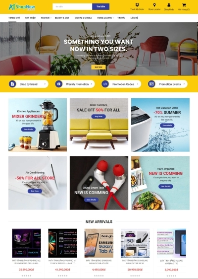 Website Shop bán hàng Bigmall BM002