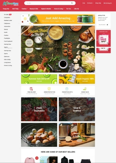 Website Shop bán hàng Bigmall BM003