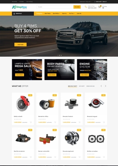 Website Shop bán hàng Chromium  CH001