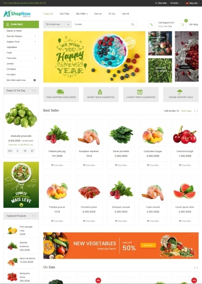 Website Shop bán hàng Ecogreen EG002