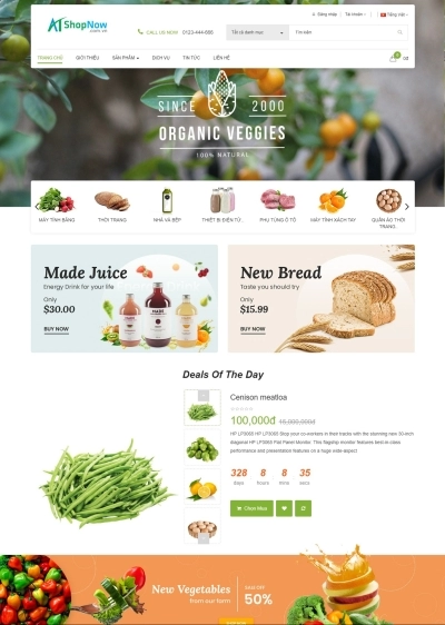 Website Shop bán hàng Ecogreen EG003