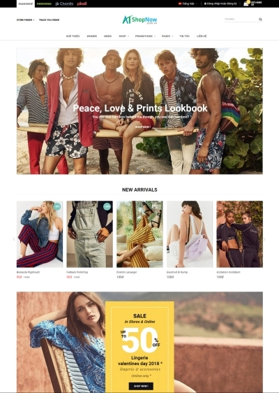 Website Shop bán hàng fashshop FS001