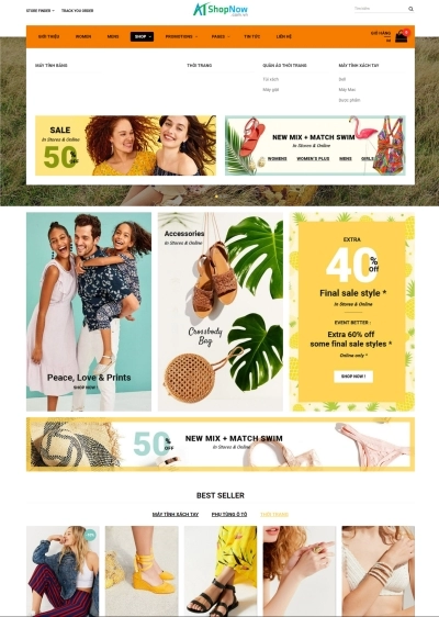 Website Shop bán hàng fashshop FS003