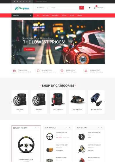 Website Shop bán hàng Monota MN003