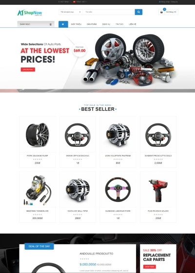 Website Shop bán hàng Monota MN004