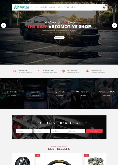 Website Shop bán hàng Monota MN006