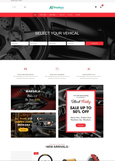 Website Shop bán hàng Monota MN008