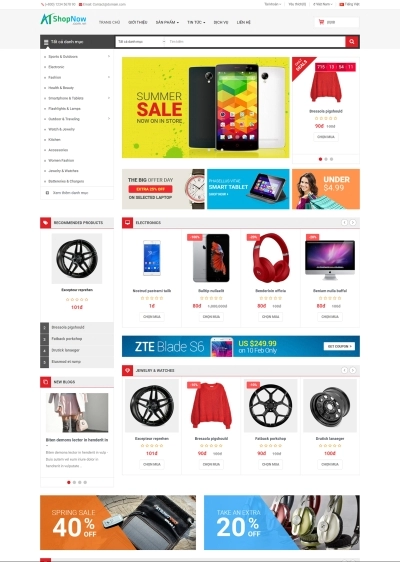 Website Shop bán hàng Shoppy SP001