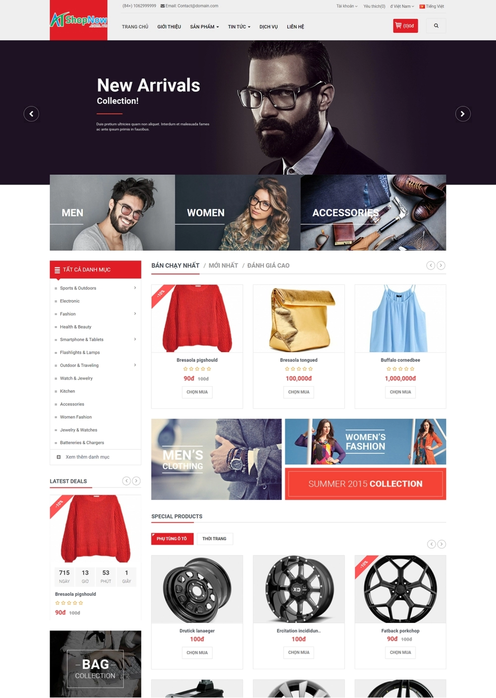 Website Shop bán hàng Shoppy SP002