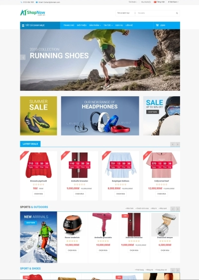 Website Shop bán hàng Shoppy SP003